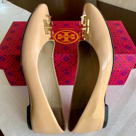 Tory Burch Raleigh Ballet Flat - Patent Nude - Picture 4 of 4
